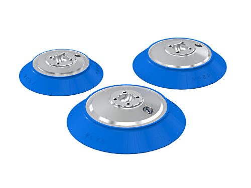 VC series (bonded seal), Round pad, rubber bonded to Al base by ANVER