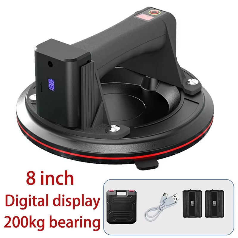 8 Inch Electric Vacuum Suction Cup Lifter, 200 kg (at $155.74), Handheld electric vacuum lifter, round cup, 8 in (203 mm), 200 kg by OEM (China direct)