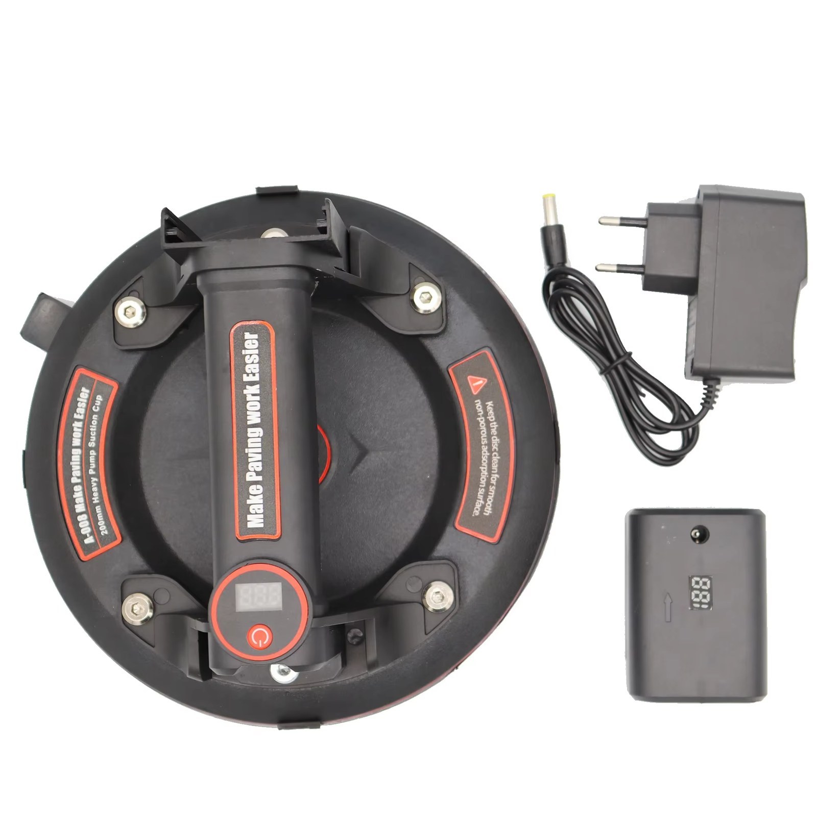 Electric Vacuum Gripper, 8 inch, 200 kg (at $31.10), Handheld electric vacuum lifter, round cup, 8 in (203 mm), 200 kg by OEM (China direct)