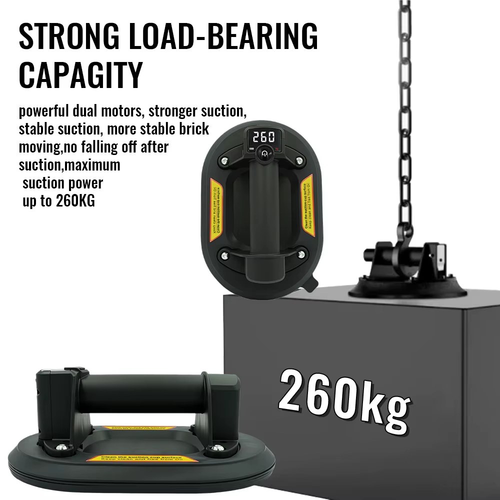 Oval Electric Vacuum Gripster Suction Cup, 260 kg, Handheld electric vacuum lifter, oval cup, 260 kg by OEM (China direct)