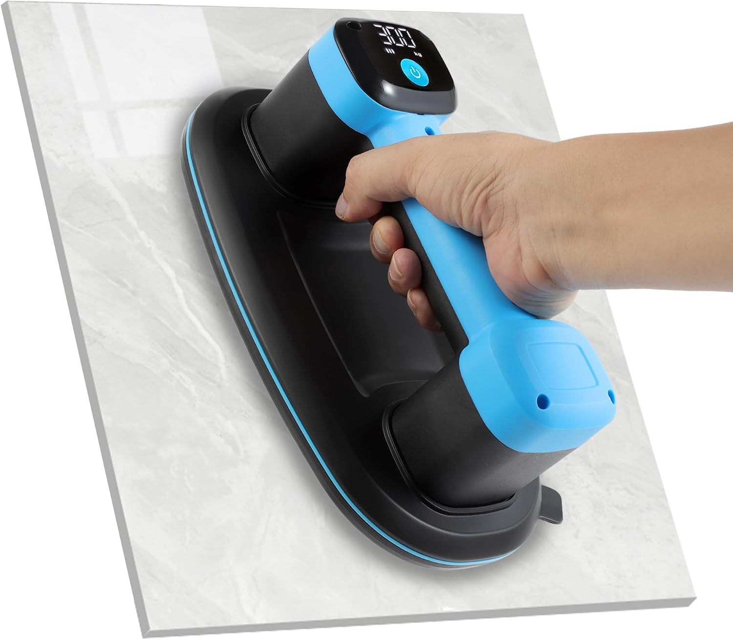 Electric Vacuum Suction Lifter, 300 kg, 4000 mAh Battery, Handheld electric vacuum lifter, oval cup, 300 kg by White-label OEM