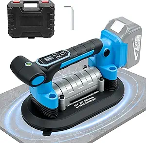 Tile Vibration Tool with Electric Suction Cup Gripster, 260mm, 220 kg, Tile vibration & levelling tool, oval cup, 260 mm, 220 kg by White-label OEM