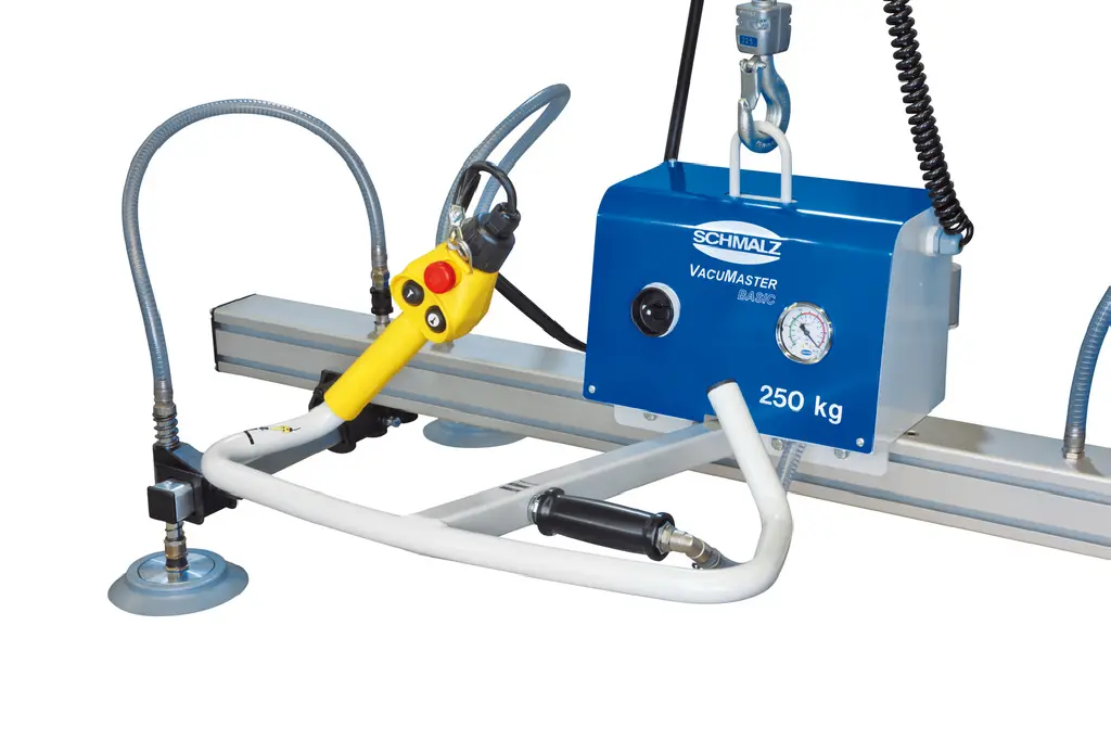 VacuMaster, Crane-mounted vacuum lifting device by Schmalz