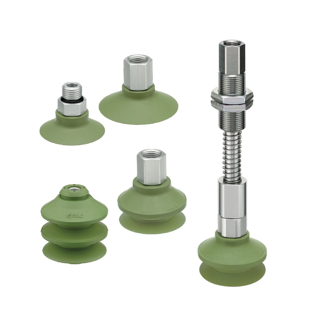 ZP3C, Flat-with-ribs / 2.5-stage bellows by SMC