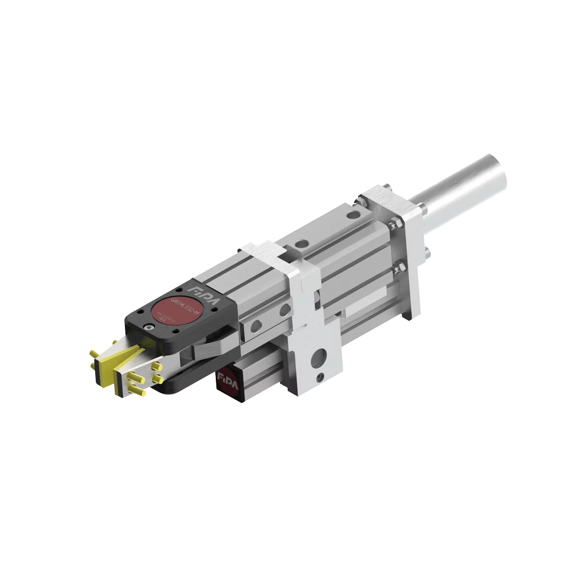 Series 332 power gripper, single stroke, 30 mm HNBR pad, without sensor, series 332 power gripper with stroke double acting by FIPA