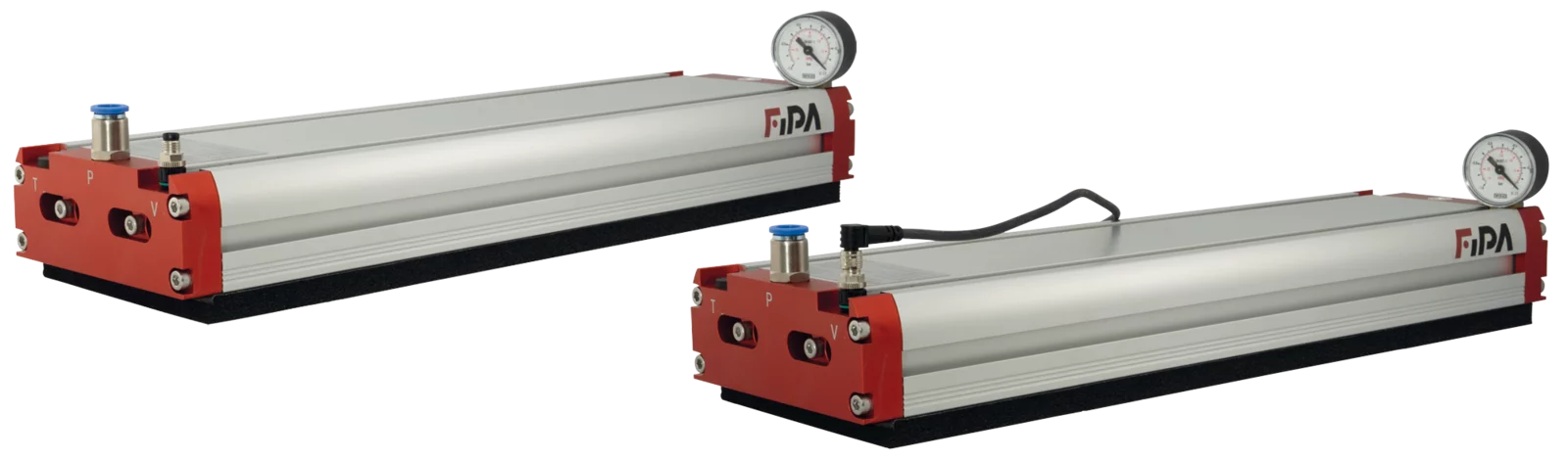 Area gripper FSG-V 1265 mm, w. ejector and valves, Flow reducers 1,0 mm, sealing foam bk height 20 mm, area gripper fsg v with internal valves sealing foam bk 20 mm by FIPA