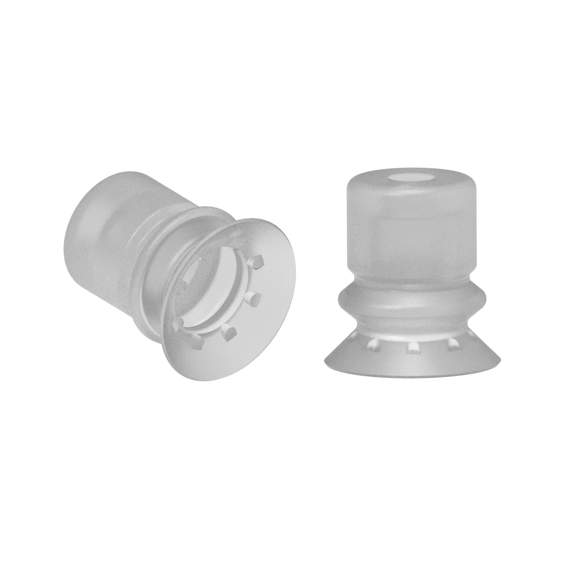 Bellows vacuum cup diam. 15 mm (1.5 bellows) silicone transparent, bellows vacuum cup sbf a flexible lip 15 mm 1 5 bellows by FIPA