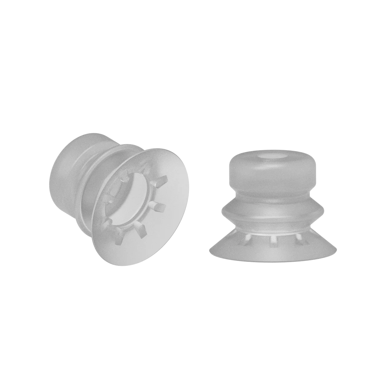 Bellows vacuum cup diam. 25 mm (1.5 bellows) silicone transparent, bellow vacuum cup sbf a flexible lip 25 mm 1 5 bellows by FIPA