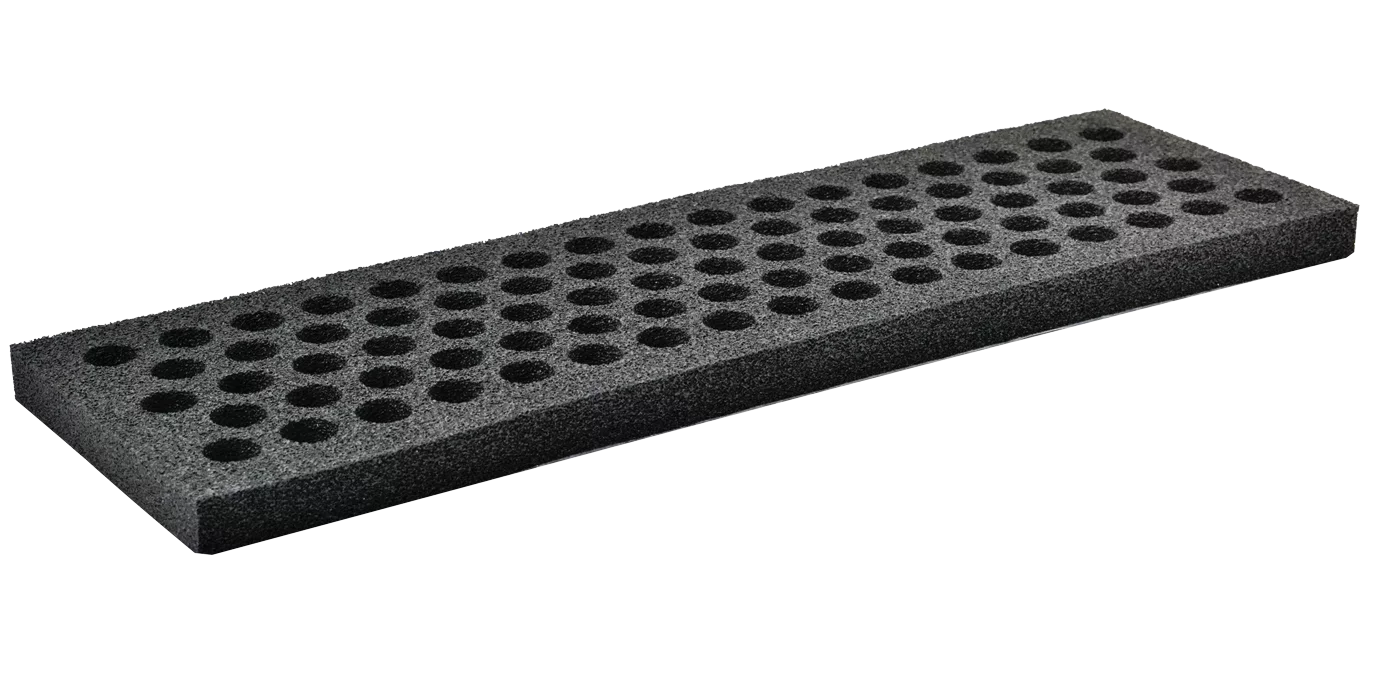 Foam f. area gripper FSG, size 1120 mm x 60 mm, height 15 mm, EPDM, black, replacement foam for area gripper fsg by FIPA